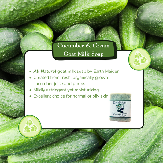 Soap: Cucumber & Cream Goat Milk Soap