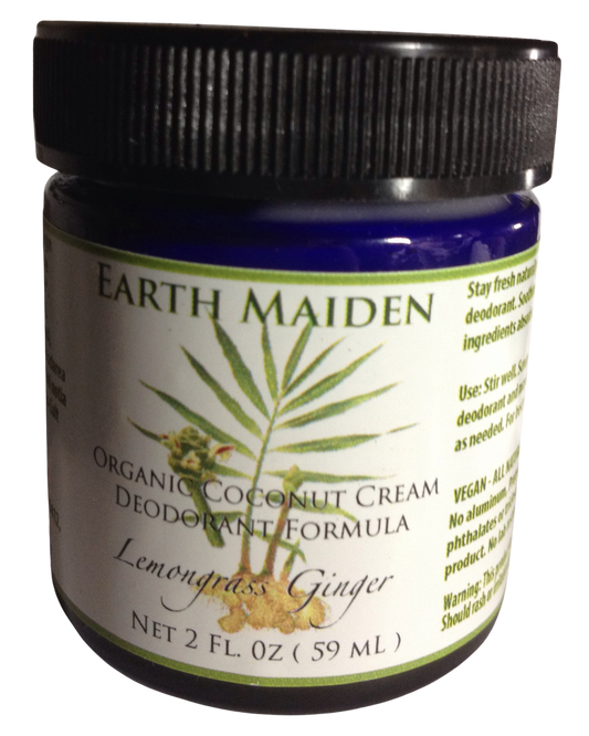 Deodorant: Lemongrass Ginger Natural Coconut Cream Deodorant