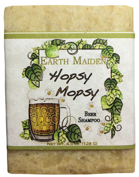 Hopsy Mopsy Beer Shampoo by Earth Maiden gives body and sheen to those drab, limp locks.