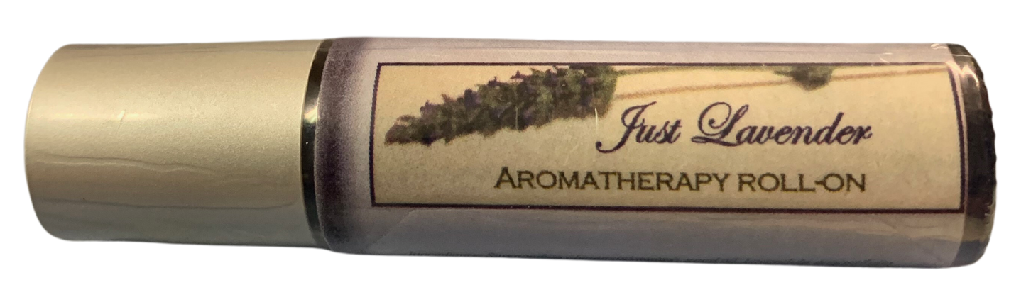 Experience the calming and meditative properties of pure essential oils found in the Just Lavender Aroma Roll On with Lavender and Elemi essential oils in a jojoba oil base. Roll-on!