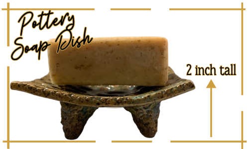Soap Dish: Handmade Stoneware Pottery Dish