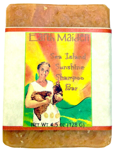 Sea Island Sunshine protein rich shampoo bar by Earth Maiden leaves your hair soft, shiny, clean and full of bounce. Certified Organic Argan oil hydrates and strengthens brittle hair .