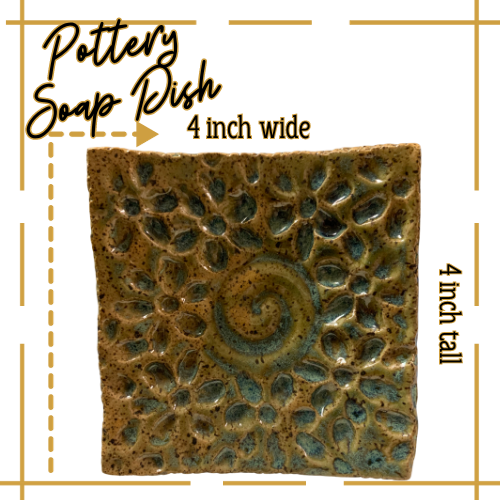 Speckled stoneware with water blue glaze.