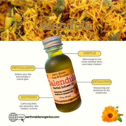 All natural calendula infused oil is a necessity for your medicine cabinet