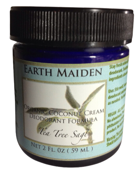 Deodorant: Tea Tree Sage Natural Coconut Cream Deodorant
